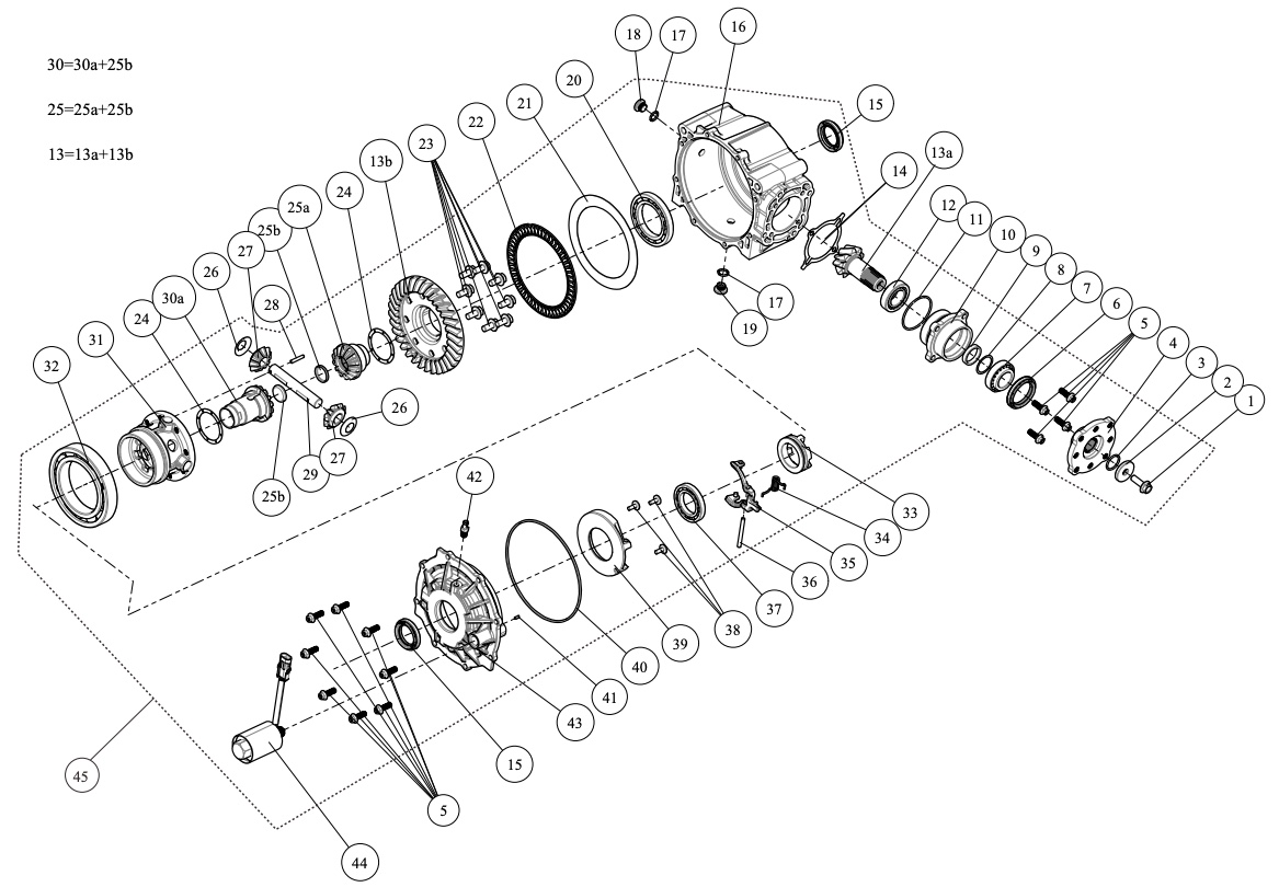 Bakaksel med diff AT6 L 2022