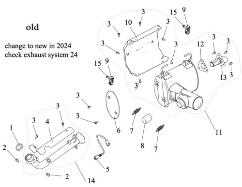 Eksossystem Gammel AT6 L 2021