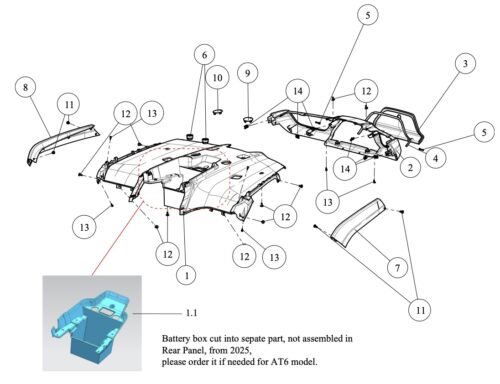 Plast bak AT6 L 2025