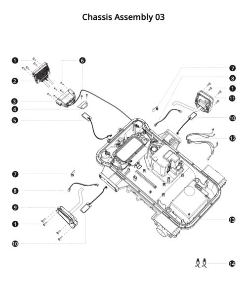 Chassis Assembly 03 (Navimow X3 Serie)